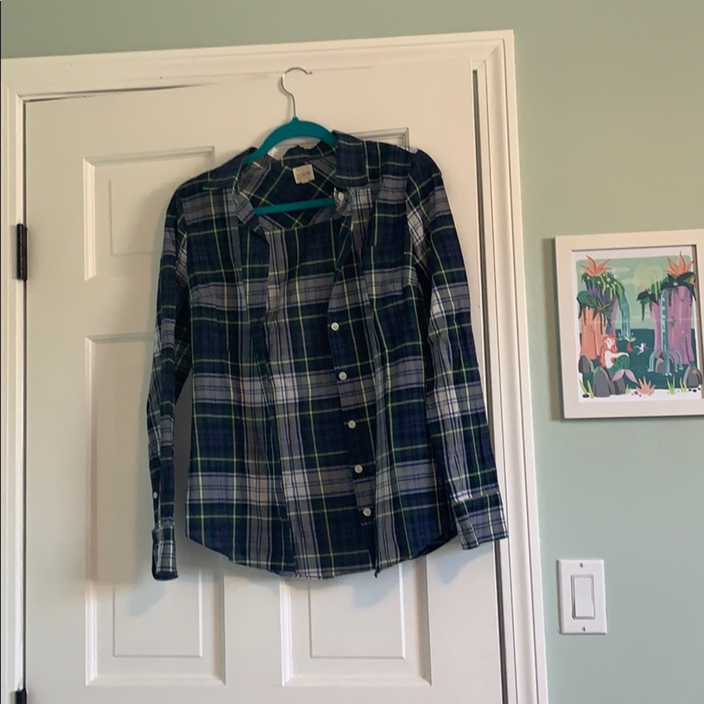 J.Crew plaid button up